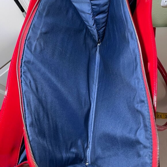 My Best Friend Is A Bag Laptop Patent Leather Snakeskin Red Large‎ - Picture 10 of 16